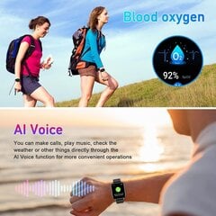 Fitness Smart Watch: Bluetooth Smart Watch Android-puhelimelle IOS Waterproof Sports Watch, Blood P hinta ja tiedot | Älykellot | hobbyhall.fi