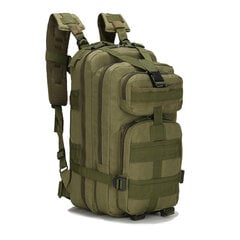 Army Green-25L-Military Tactical Reppu Miesten 50L / 25L Vedenpitävät Suurikapasiteettiset Laukut Assault Pack retkeilyyn Metsästys Vaellus Miesten reput hinta ja tiedot | Tietokonelaukut | hobbyhall.fi