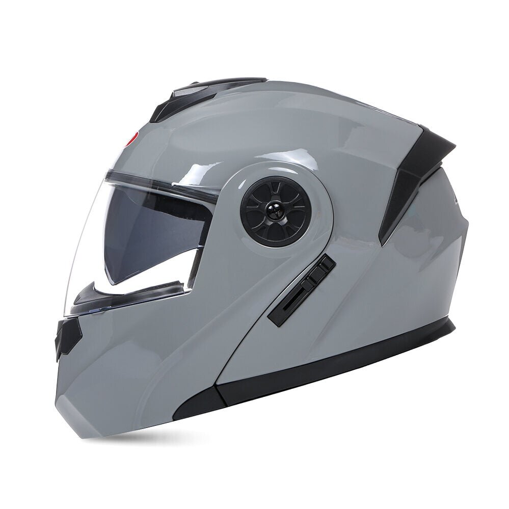 Dual Lens Flip Up -moottoripyöräkypärä Modulaarinen Motocross Crash Moto Full Face -kypärät Unisex-talviajotarvikkeet DOT LL mattamusta hinta ja tiedot | Laskettelukypärät | hobbyhall.fi