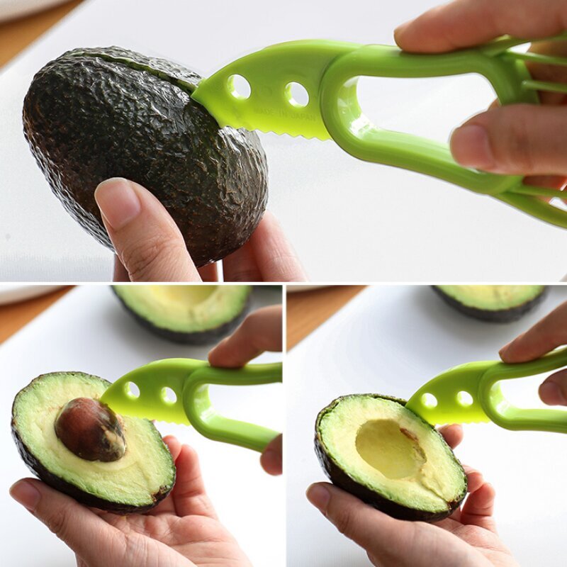 Creative Avocado Cutter Sheavoin kuorintakone Pitaya Kiwi Erikoisveitsi muovin leikkaamiseen 1 kpl Koko Väriperhe hinta ja tiedot | Keittiövälineet | hobbyhall.fi