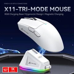 Attack Shark X11 langaton hiiri Paw3311 22000DPI Buletooth kolme tilaa Rgb lataustelakka Kevyt peli E-urheiluhiiri kannettava tietokone hinta ja tiedot | Hiiret | hobbyhall.fi