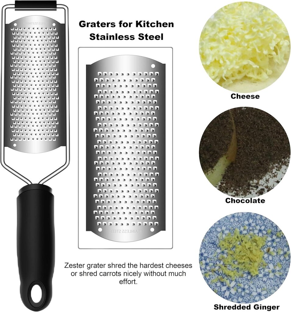 Kädessä pidettävä juustoraastin kahvalla, Lemon Citrus Zester -työkalu hinta ja tiedot | Keittiövälineet | hobbyhall.fi