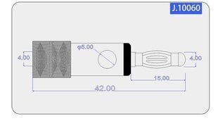 4 mm kullattu kupari Belite Banana Plug 4 kpl musta+punainen hinta ja tiedot | Kaapelit ja adapterit | hobbyhall.fi