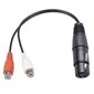 3-nastainen XLR-naaras-2RCA-naaras-audioadapterikaapeli hinta ja tiedot | Kaapelit ja adapterit | hobbyhall.fi