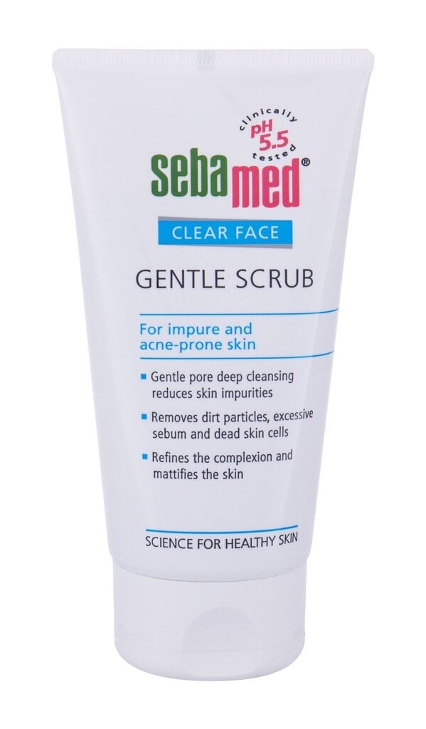 SebaMed Clear Face Gentle Scrub kuorintatuote 150 ml hinta ja tiedot | Kasvojen puhdistusaineet | hobbyhall.fi
