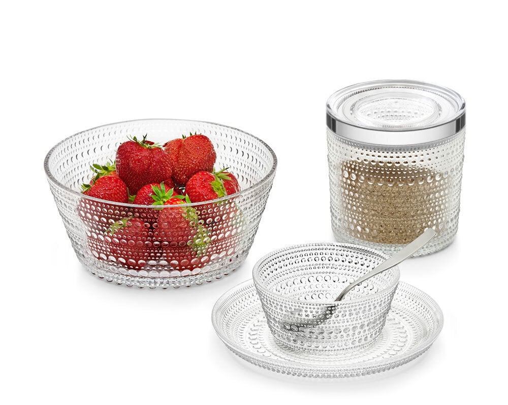 Iittala Kastehelmi purkki 116 x 114 mm kirkas hinta ja tiedot | Elintarvikkeiden säilytysastiat | hobbyhall.fi