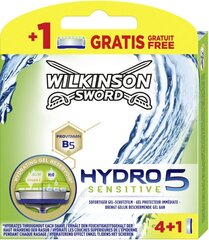 Wilkinson Sword Hydro 5 Sensitive vaihtoterä miehelle 5 kpl hinta ja tiedot | Parranajo ja karvanpoisto | hobbyhall.fi