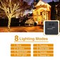 [4-Pack] Solar String Lights Outdoor, 12m 100 LED Solar String Lights Outdoor Waterproof 8 Mode Koristevalot puutarhan pihapatiolle Kotiin Jouluhääjuhla Lämmin valkoinen hinta ja tiedot | Jouluvalot | hobbyhall.fi