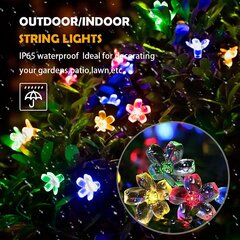 Solar Cherry Blossom Fairy String Lights 50LED 8 Pattern Vedenpitävä Ulkopuutarha Joulupatio Sisäsisustus neljä väriä [Energialuokka A+++] hinta ja tiedot | Jouluvalot | hobbyhall.fi