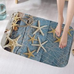 3D Starfish Board -kylpymatot, 40x60 cm flanellimatto Liukumaton kumilattiamatto, kylpyhuonematto, E1 hinta ja tiedot | Isot matot | hobbyhall.fi