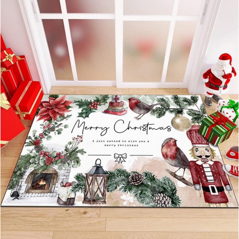 Jouluinen ovimatto Merry Christmas, eCarla, 60x90cm hinta ja tiedot | Ovimatot | hobbyhall.fi