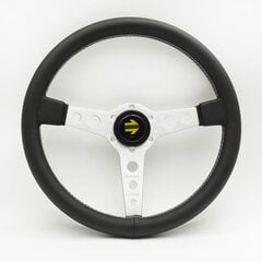 Momo Steering Wheel Racing Competitive Fit -tasainen nahkainen ohjauspyörä auton ohjauspyörä Volante Momo Sport -ohjauspyörä - ohjauspyörät ja -torvet hinta ja tiedot | Auton sisätilatarvikkeet | hobbyhall.fi