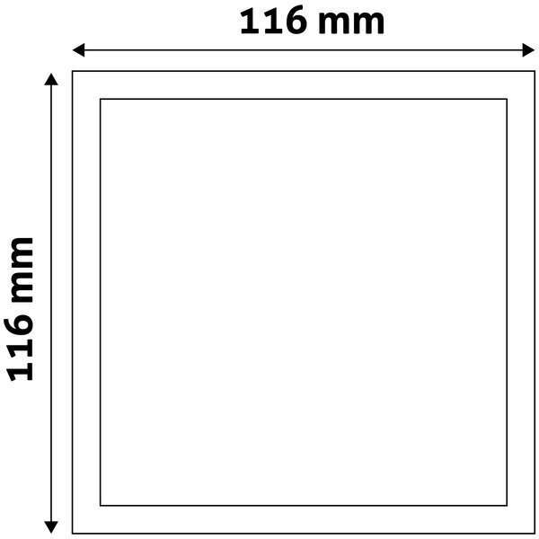 Kattovalaisin Avide LED 6W 4000K, 116 x 116mm, neliö hinta ja tiedot | Upotettavat valaisimet ja LED-valaisimet | hobbyhall.fi