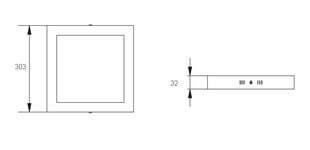 GTV MATIS PLUS 24W / 3000K Pinta-asennettava LED-paneeli hinta ja tiedot | Upotettavat valaisimet ja LED-valaisimet | hobbyhall.fi