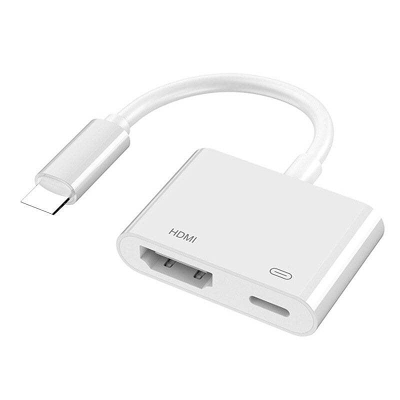 Sopii Apple Lightning - HDMI HD, matkapuhelinsovitinkaapeli HD TV -videomuuntimeen hinta ja tiedot | USB-sovittimet äänentoistoon | hobbyhall.fi