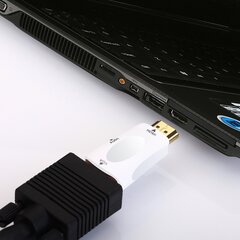 HDMI Uros-VGA-naaras 3,5 mm:n äänimuunnin HD Streaming digisovitinprojektorimuunnin 1080P hinta ja tiedot | USB-sovittimet äänentoistoon | hobbyhall.fi