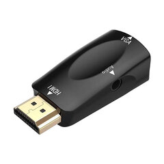 HDMI Uros-VGA-naaras 3,5 mm:n äänimuunnin HD Streaming digisovitinprojektorimuunnin 1080P hinta ja tiedot | USB-sovittimet äänentoistoon | hobbyhall.fi