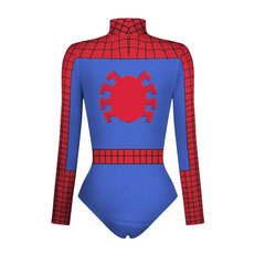 Hämähäkkimies Kapteeni Superhero Uimapuku naisille Miehet 3D-tulostus Pitkähihainen Uimapuku Cosplay Jumpsuit Halloween Carnival Outfit hinta ja tiedot | Naisten urheiluvaatteet | hobbyhall.fi