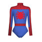 Hämähäkkimies Kapteeni Superhero Uimapuku naisille Miehet 3D-tulostus Pitkähihainen Uimapuku Cosplay Jumpsuit Halloween Carnival Outfit hinta ja tiedot | Naisten urheiluvaatteet | hobbyhall.fi