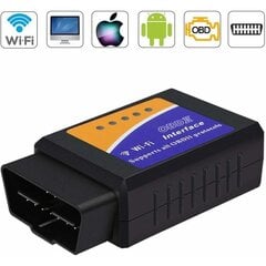 WiFi OBD2 -diagnostiikkatyökalu, ELM327 OBD2 -autodiagnostiikkatyökalu, OBD II -diagnostiikkaskanneri kaikille ajoneuvoille, yleisvikakoodin autoliitin IOS:lle Android Windows iPhone -älypuhelintabletille hinta ja tiedot | Sähköiset lisätarvikkeet | hobbyhall.fi