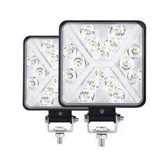 Pari 4" traktorin LED-työvalo 300W 12000LM 6000K 4x4 LED-ajovalo IP67 moottoripyörän LED-lisävalot Neliönmuotoinen 8D-linssi Erittäin kirkas traktorin maastoauton autotallipuutarha hinta ja tiedot | Sähköiset lisätarvikkeet | hobbyhall.fi