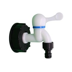 IBC Tank Adapter S60x6 Venttiilihana Muovihana Letkun liitin Ton tynnyriliitossovitin sadevesiharvestereille hinta ja tiedot | Koteloiden lisätarvikkeet | hobbyhall.fi