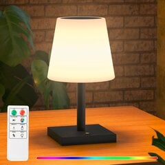 LED-pöytälamppu, jossa on 7 RGB-väriä, säädettävä kirkkaus, langaton, ladattava USB ä ja aurinkoenergialla hinta ja tiedot | Pöytävalaisimet | hobbyhall.fi