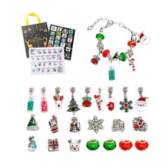 24 päivän joulukorut adventtikalenteri joulun lähtölaskentakalenteri DIY joulun adventtikalenteri rannekorut sokea laatikko lahja hinta ja tiedot | Joulukoristeet | hobbyhall.fi