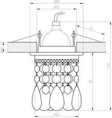 Candellux upotettava valaisin SK-64 hinta ja tiedot | Candellux Huonekalut ja sisustus | hobbyhall.fi