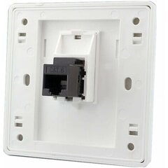 Naaras-naaras CAT6 Gigabit Dual Pass verkkoseinäpistorasia RJ45 LAN Etupaneeli Internet Suora virtalähde, 86x86mm 1kpl hinta ja tiedot | Kytkimet ja pistorasiat | hobbyhall.fi