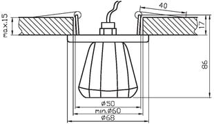 Candellux upotettava valaisin SK-32 hinta ja tiedot | Upotettavat valaisimet ja LED-valaisimet | hobbyhall.fi