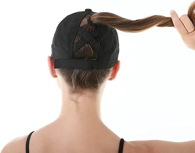 Naisten poninhäntälippis, High Bun -ponilakki, kesän hengittävä One Size -musta hinta ja tiedot | Miesten hatut, huivit ja käsineet | hobbyhall.fi