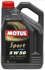 Öljy Motul Sport 5W50, 5L (102716) hinta ja tiedot | Moottoriöljyt | hobbyhall.fi