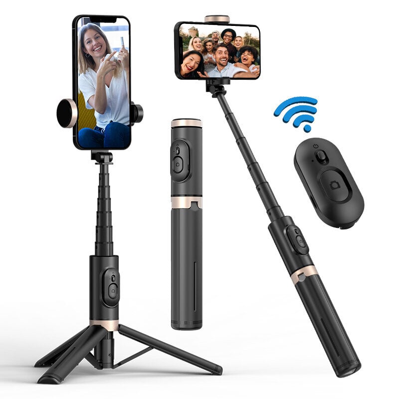 Langaton Bluetooth Selfie Stick Jatkettava Monopod kaukosäätimellä Huawei iPhone 13 Pro Max Xiaomi Phone Live Q12:lle hinta ja tiedot | Kameratarvikkeet | hobbyhall.fi