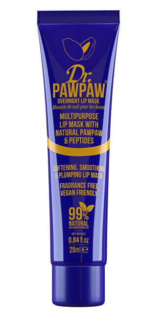 Dr. PAWPAW Overnight Lip Mask balsami 25 ml hinta ja tiedot | Huulipunat, huulikiillot ja huulirasvat | hobbyhall.fi