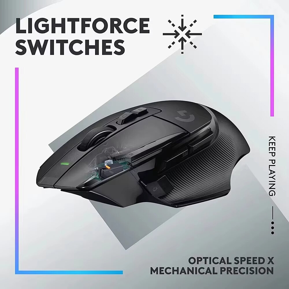 Logitech G502 X LIGHTSPEED Langaton pelihiiri 25600 DPI Hero Optinen anturi Bluetooth-hiiret 13 näppäintä USB-C Windows macOS:lle hinta ja tiedot | Hiiret | hobbyhall.fi