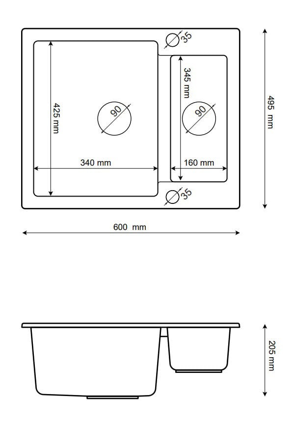 Pesuallas Granitan hinta ja tiedot | Keittiöaltaat | hobbyhall.fi