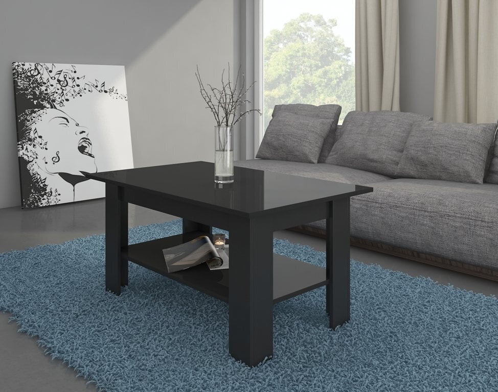 Elaiza-sohvapöytä, musta hinta ja tiedot | Sohvapöydät | hobbyhall.fi