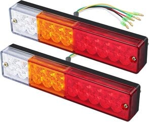 x LED-takavalot Peruutusvalot Jarru Suuntavilkut Takavalo 40 LEDiä 12V 24V Perävaunuvaunulle asuntovaunulle UV-vene matkailuauto hinta ja tiedot | Lisätarvikkeet autoiluun | hobbyhall.fi