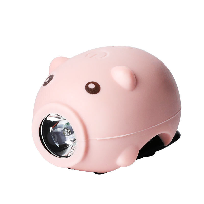 Polkupyörän valot Usb-latausauton valot lapsille Piggy Pink ratsastustarvikkeet hinta ja tiedot | Lisätarvikkeet autoiluun | hobbyhall.fi