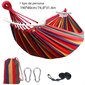 Kannettava Outdoor Hammock raidallinen muotoilu urheiluun, matkailuun, retkeilyyn 150 sininen setti hinta ja tiedot | Puutarhakalusteet | hobbyhall.fi