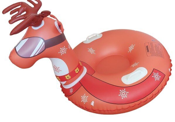 Puhallettavat kelkat Funit Deer, ruskeat, 101x82x77 cm hinta ja tiedot | Pulkat, liukurit ja kelkat | hobbyhall.fi