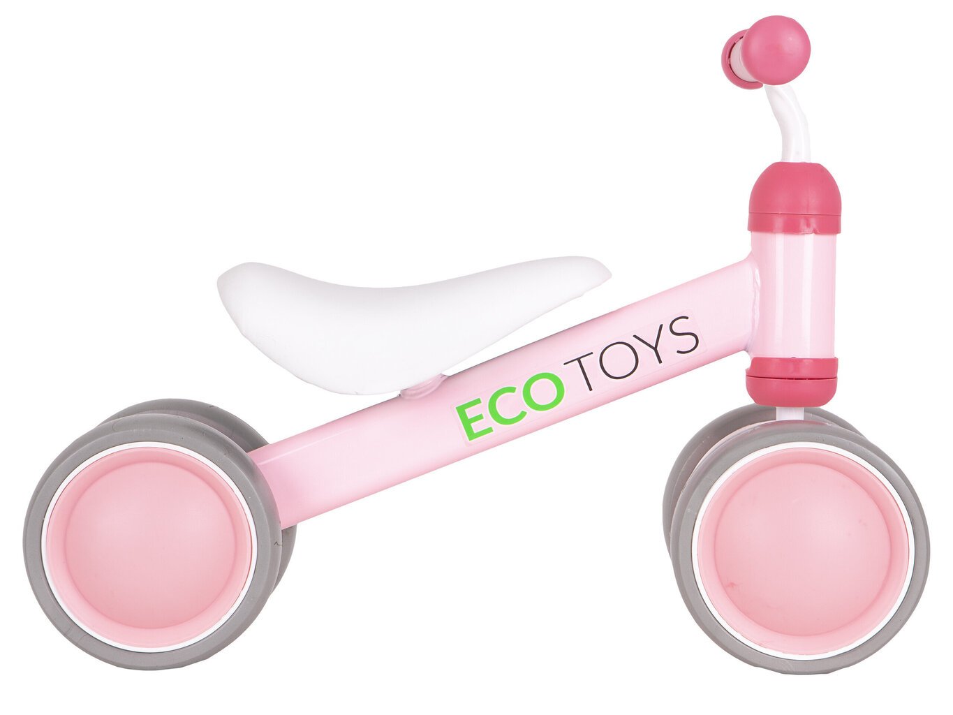 Ecotoys Kolmipyörä, vaaleanpunainen hinta ja tiedot | Potkupyörät | hobbyhall.fi