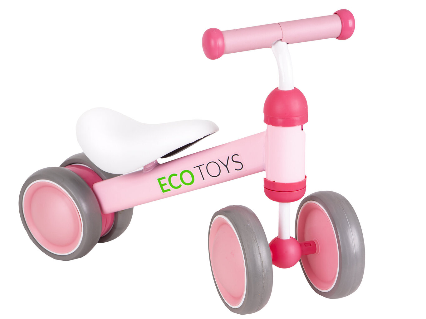 Ecotoys Kolmipyörä, vaaleanpunainen hinta ja tiedot | Potkupyörät | hobbyhall.fi