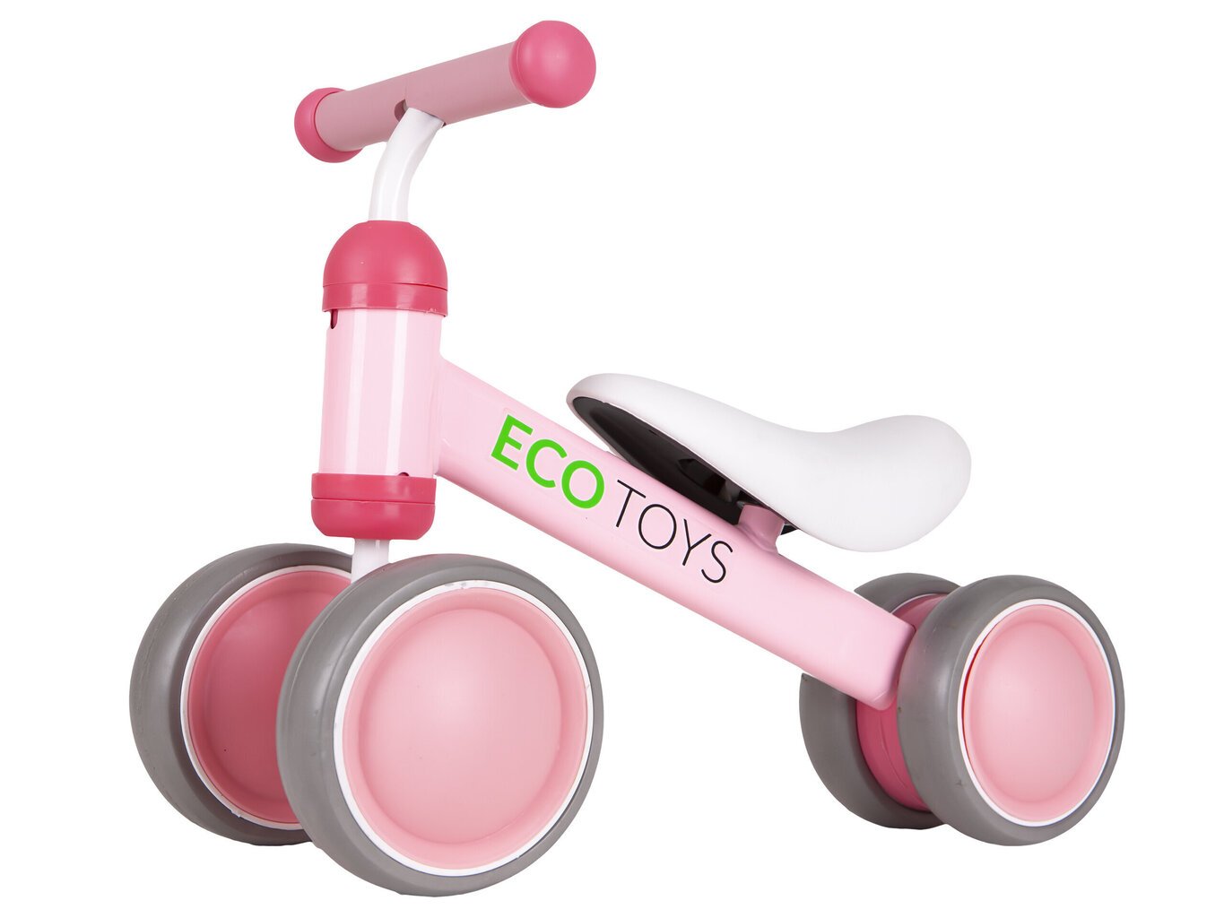 Ecotoys Kolmipyörä, vaaleanpunainen hinta ja tiedot | Potkupyörät | hobbyhall.fi