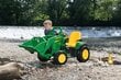 Akkukäyttöinen John Deere -kaivurikuormaaja, 12V hinta ja tiedot | Lasten sähköautot | hobbyhall.fi