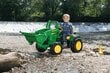 Akkukäyttöinen John Deere -kaivurikuormaaja, 12V hinta ja tiedot | Lasten sähköautot | hobbyhall.fi