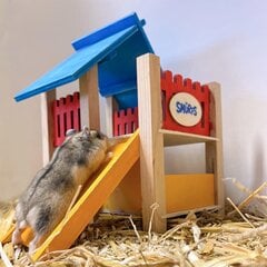 Hamsterin leikkikenttä Duvo+ The Smurffis Playground, ruskea hinta ja tiedot | Pieneläinten häkit ja tarvikkeet | hobbyhall.fi