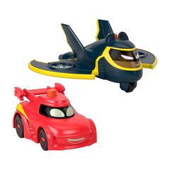 Fisher-Price DC Batwheels Light-Up 1:55 Scale Redbird ja Batwing leluautot hinta ja tiedot | Poikien lelut | hobbyhall.fi