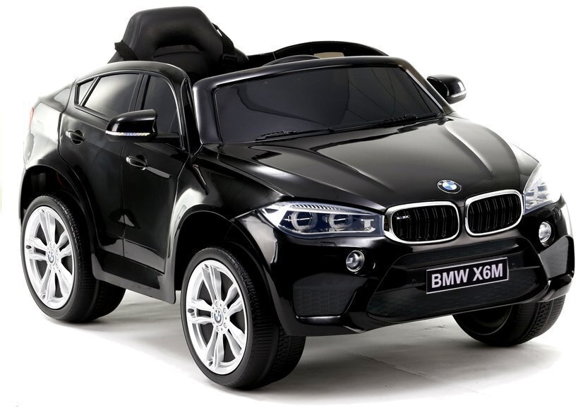 Lasten sähkömaasturi BMW X6, musta hinta ja tiedot | Lasten sähköautot | hobbyhall.fi